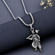 ETHOES Divine Hanuman Ji Silver Pendant Necklace