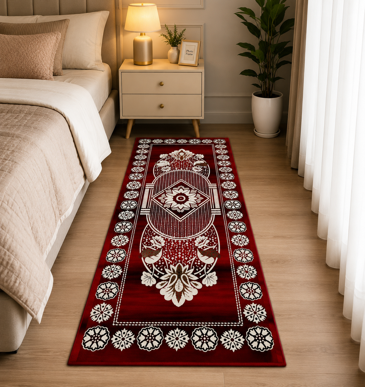 ETHOES Premium Floral Runner Floor Mat – 27 × 72 Inch