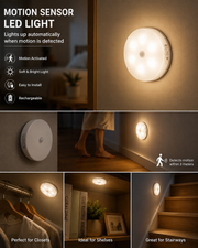 ETHOES Rechargeable Motion Sensor LED Night Light
