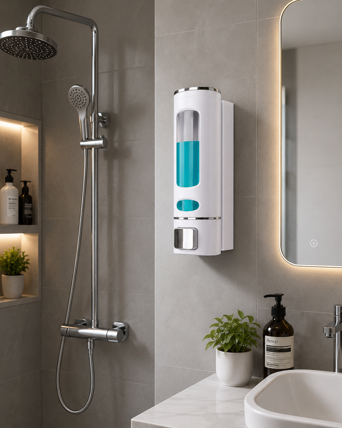 ETHOES Wall-Mounted Liquid Soap Dispenser