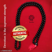 Blacj Mala Potali Vastu | Feng Shui Crystal Tortoise | Turtle with Crystal PlatNatural Reiki Feng-Shui Mala Necklace 6 mm Crystal Stone 108 Bead Jaap Mala for Men and Women e (12 X 8 Cms) (1 Set)